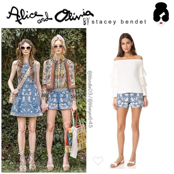 Alice + Olivia Pants - Alice & Olivia “Marisa” back zip shorts 2